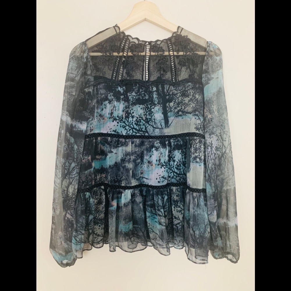 Anthro Long Sleeved Swing Top